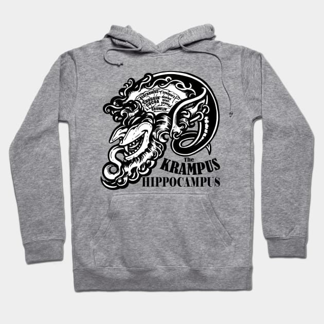 The Krampus Brain - Krampus Hippocampus Hoodie by Nat Ewert Art